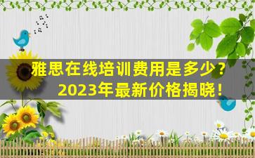 雅思在线培训费用是多少？ 2023年最新价格揭晓！